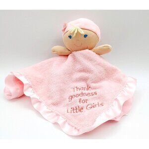 Kids Preferred Lovey Baby Doll Thank Goodness For Little Girls Pink Plush 12"